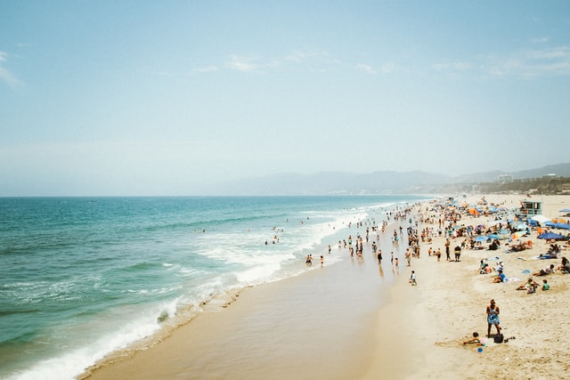 beach crowd