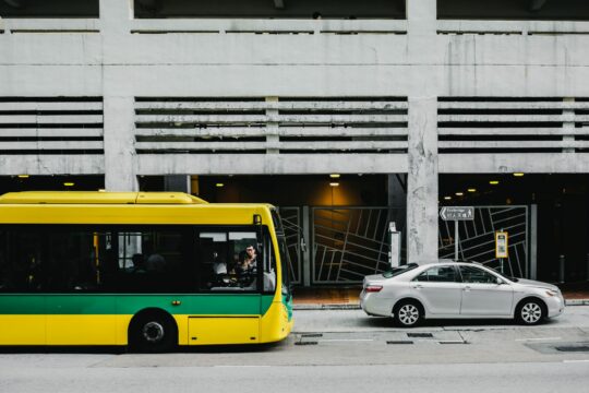 transport, bus, car